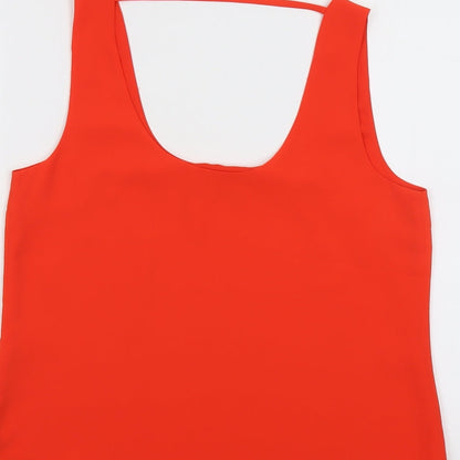 Womens UK Size 12 Oasis Red Basic Tank
