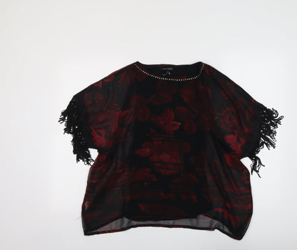 Womens UK Size 8 NEXT Black Basic Blouse