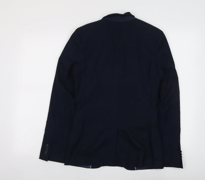 Mens UK Size 34 Topman Regular Blue Suit Jacket
