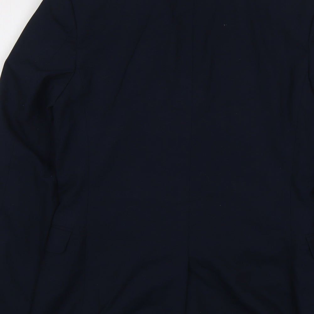 Mens UK Size 34 Topman Regular Blue Suit Jacket
