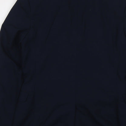 Mens UK Size 34 Topman Regular Blue Suit Jacket