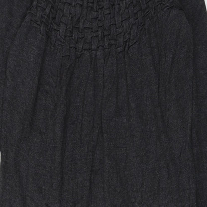 In Wear Womens Grey Viscose A-Line Size M Round Neck Pullover