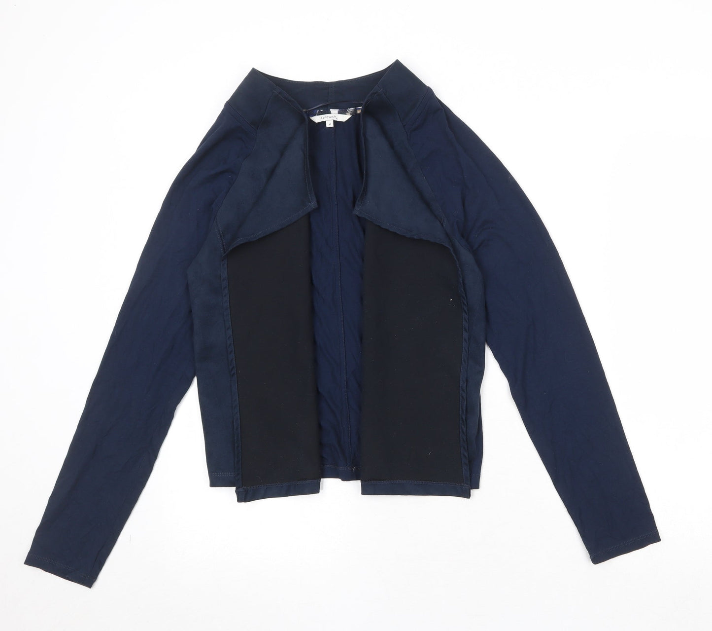 Womens UK Size M Sandwich Blue Cardigan Jumper