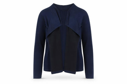Womens UK Size M Sandwich Blue Cardigan Jumper