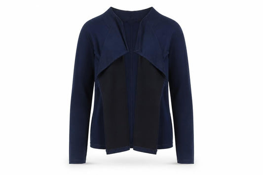 Womens UK Size M Sandwich Blue Cardigan Jumper