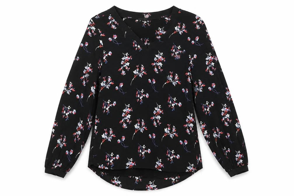 Womens UK Size 6 Autograph Black Basic Blouse