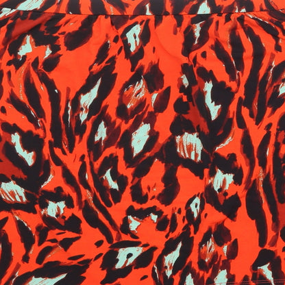 Womens UK Size 14 Very Orange Basic Blouse