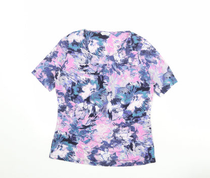 Womens UK Size 8 Marks and Spencer Multicoloured Basic T-Shirt