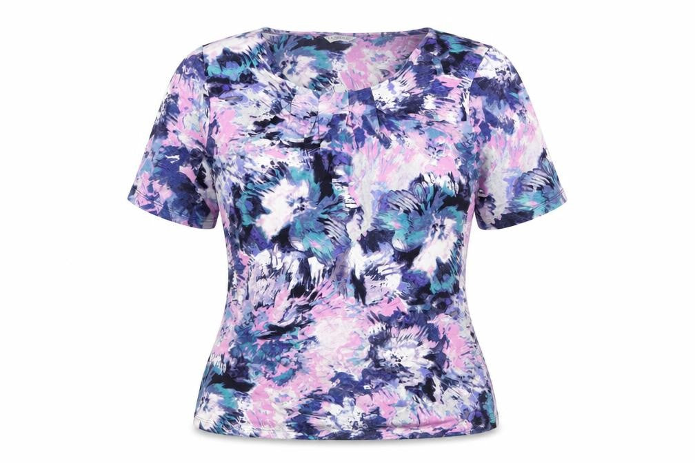 Womens UK Size 8 Marks and Spencer Multicoloured Basic T-Shirt