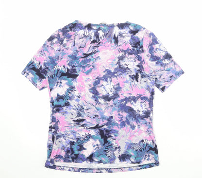 Womens UK Size 8 Marks and Spencer Multicoloured Basic T-Shirt