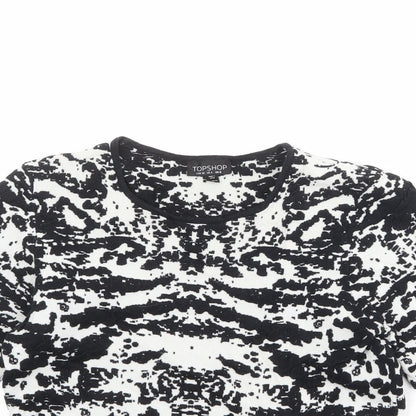 Womens UK Size 8 Topshop Black Pullover Jumper