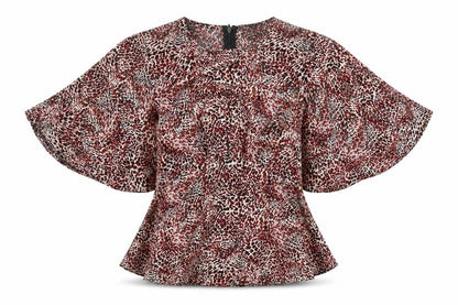Womens UK Size 10 AX Paris Multicoloured Basic Blouse