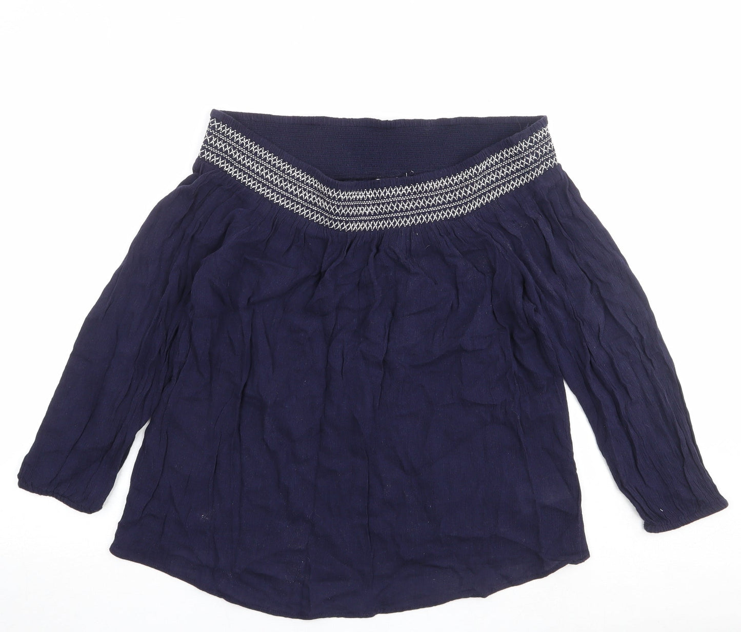 Womens UK Size S Gap Blue Basic Blouse