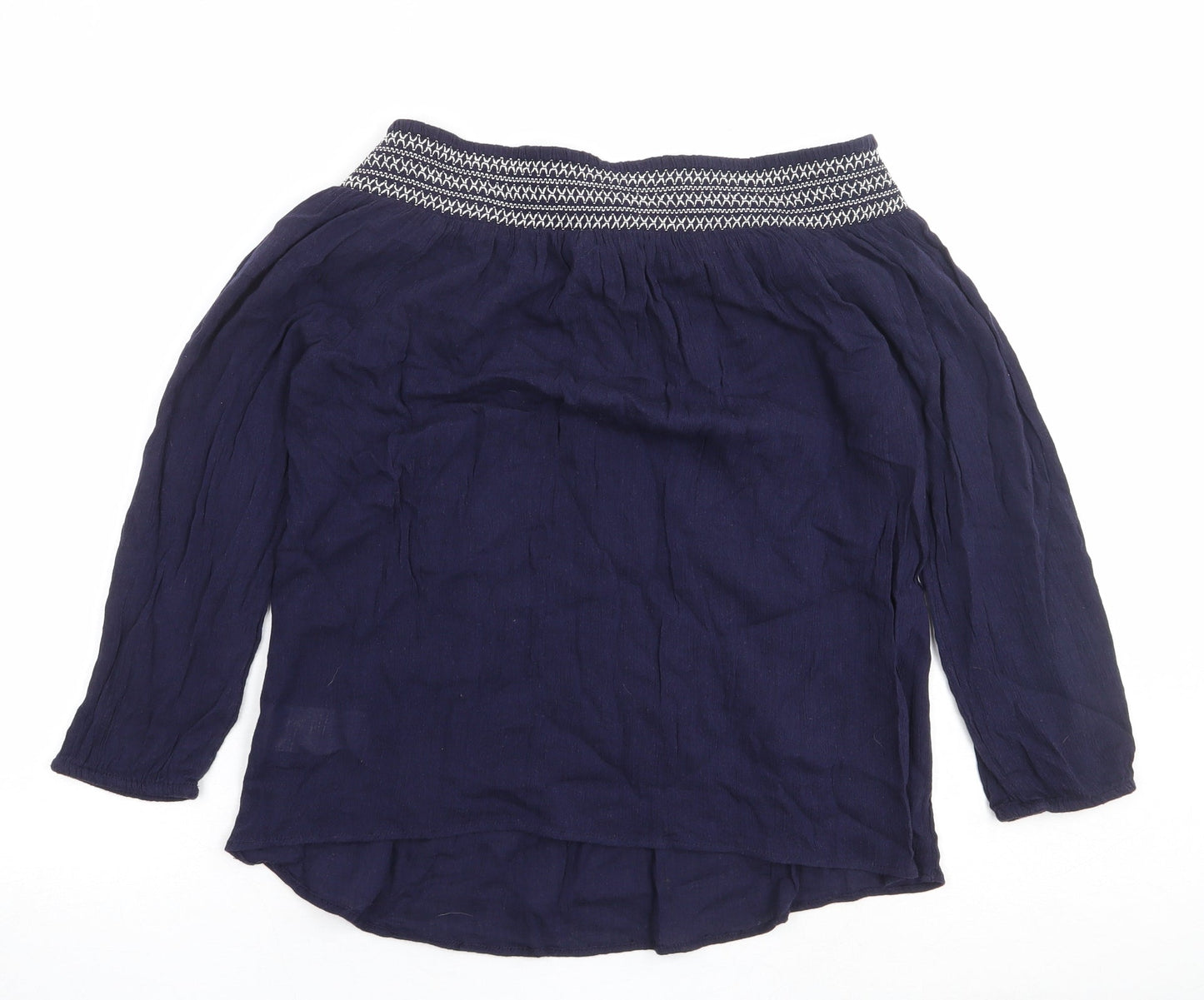 Womens UK Size S Gap Blue Basic Blouse