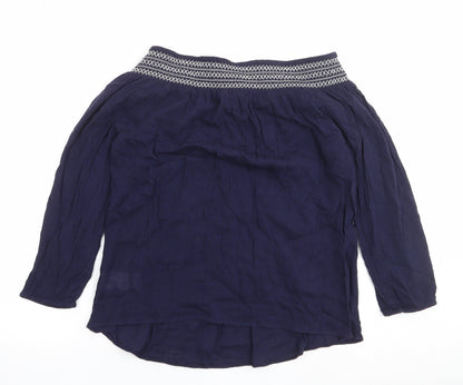 Womens UK Size S Gap Blue Basic Blouse