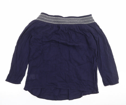 Womens UK Size S Gap Blue Basic Blouse