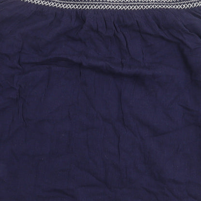 Womens UK Size S Gap Blue Basic Blouse