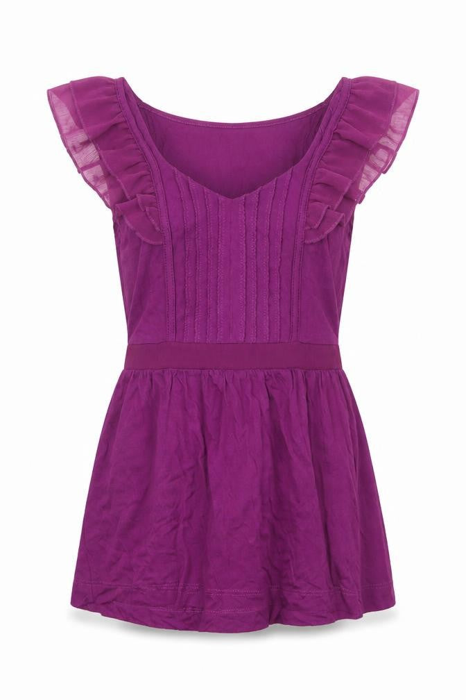 Womens UK Size XS H&M Purple Basic Blouse