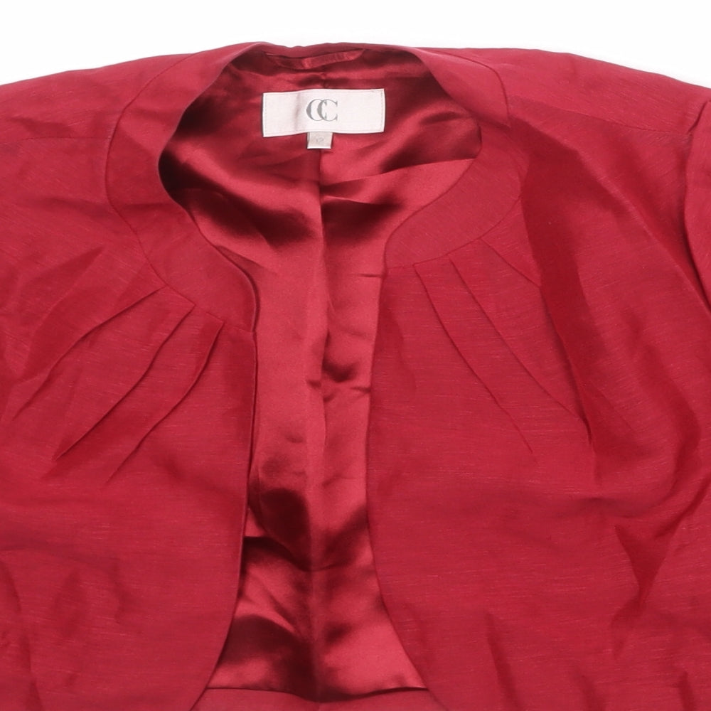 Womens UK Size 12 CC Red Cardigan Jumper