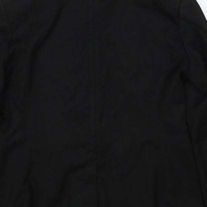 NEXT Womens Black Polyester Jacket Suit Jacket Size 12
