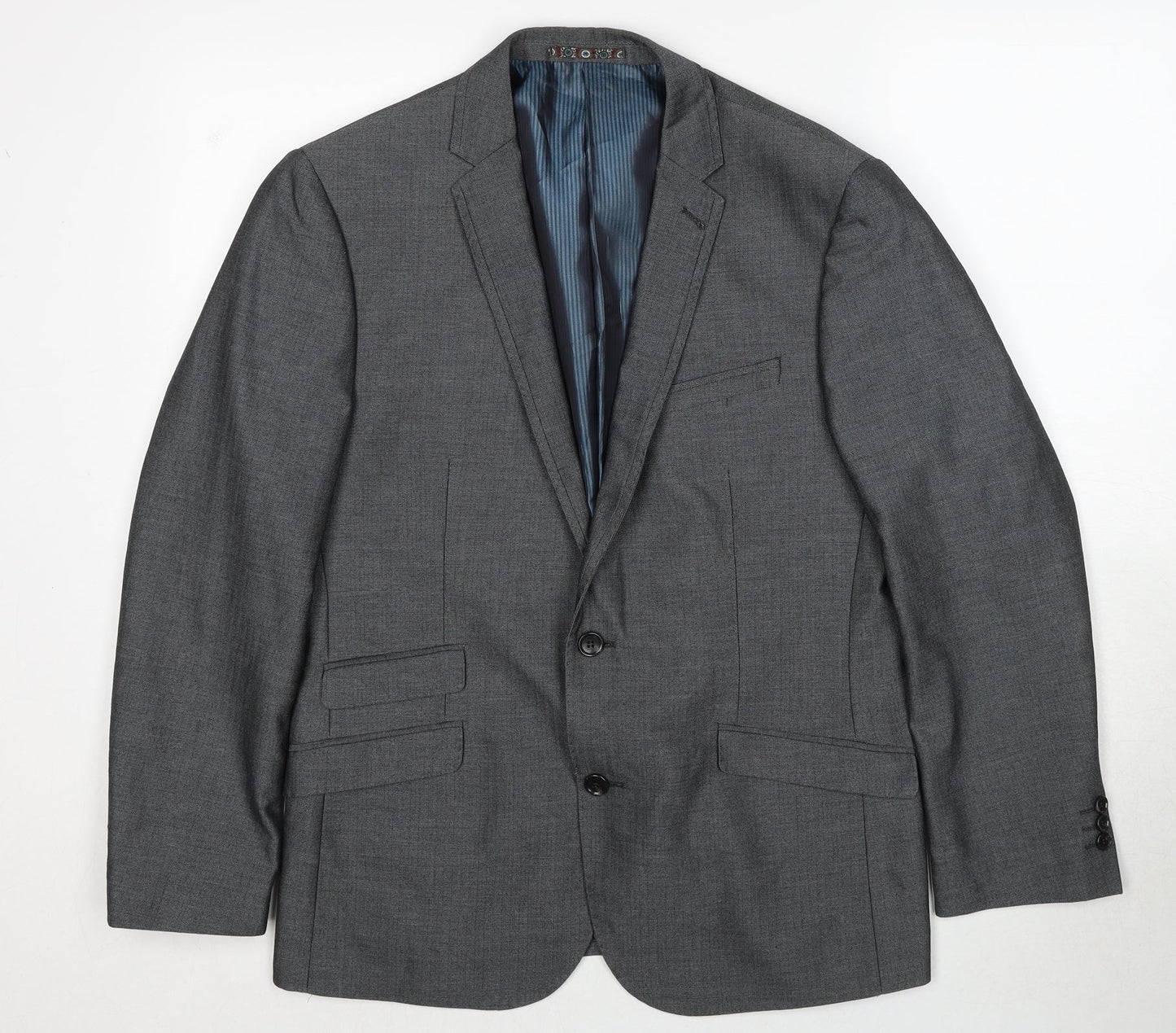 Mens UK Size 40 Harry Brown Regular Grey Suit Jacket