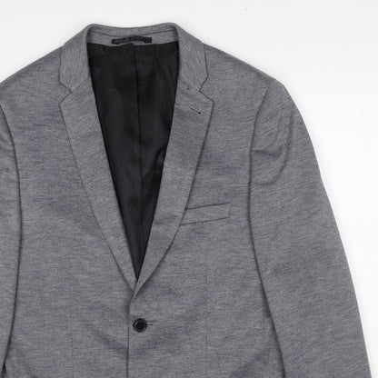 Mens UK Size 38 Burton Regular Grey Suit Jacket