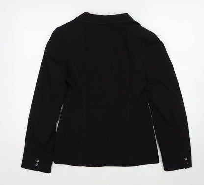 Dorothy Perkins Womens Black Polyester Jacket Blazer Size 8