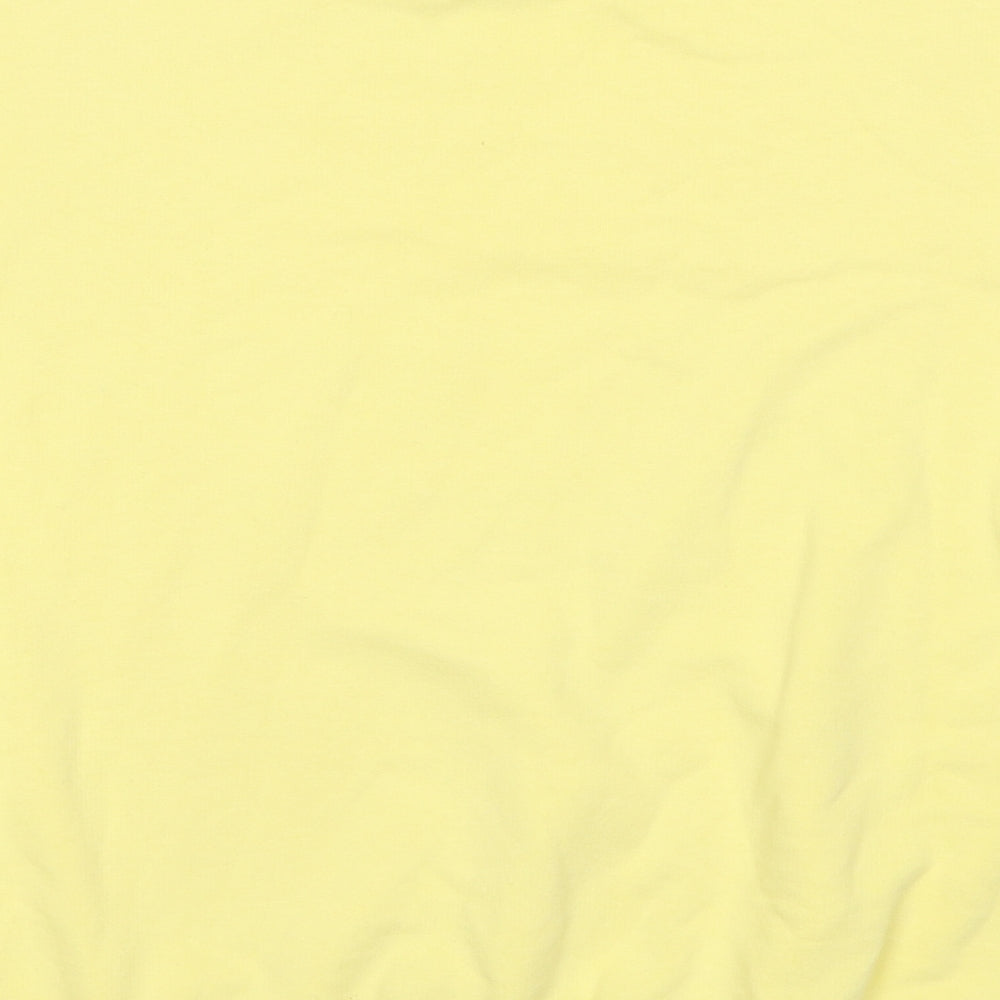 Mynelly Womens Yellow Cotton Pullover Sweatshirt Size S Pullover - This is My Day Off Sweatshirt Size S-M
