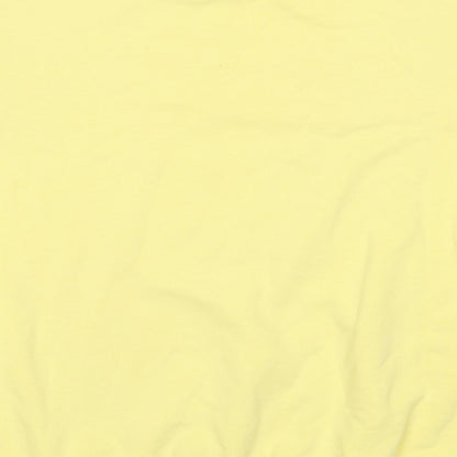 Mynelly Womens Yellow Cotton Pullover Sweatshirt Size S Pullover - This is My Day Off Sweatshirt Size S-M