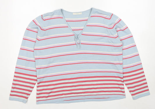 Womens UK Size 20 Marks and Spencer Multicoloured Pullover Jumper