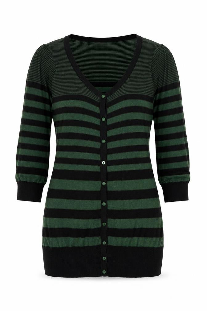 Womens UK Size 12 Topshop Green Cardigan Jumper