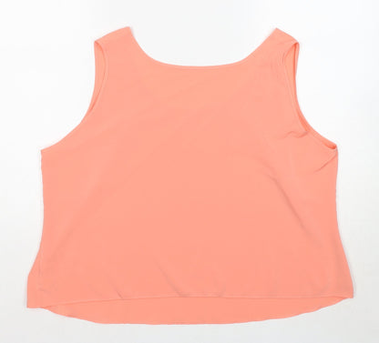 Womens UK Size 22 Marks and Spencer Pink Basic Tank