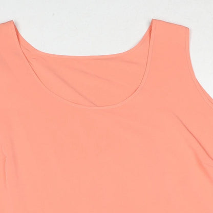Womens UK Size 22 Marks and Spencer Pink Basic Tank