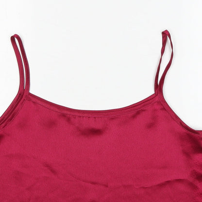Choices Womens Purple Polyester Camisole Tank Size 12 Round Neck