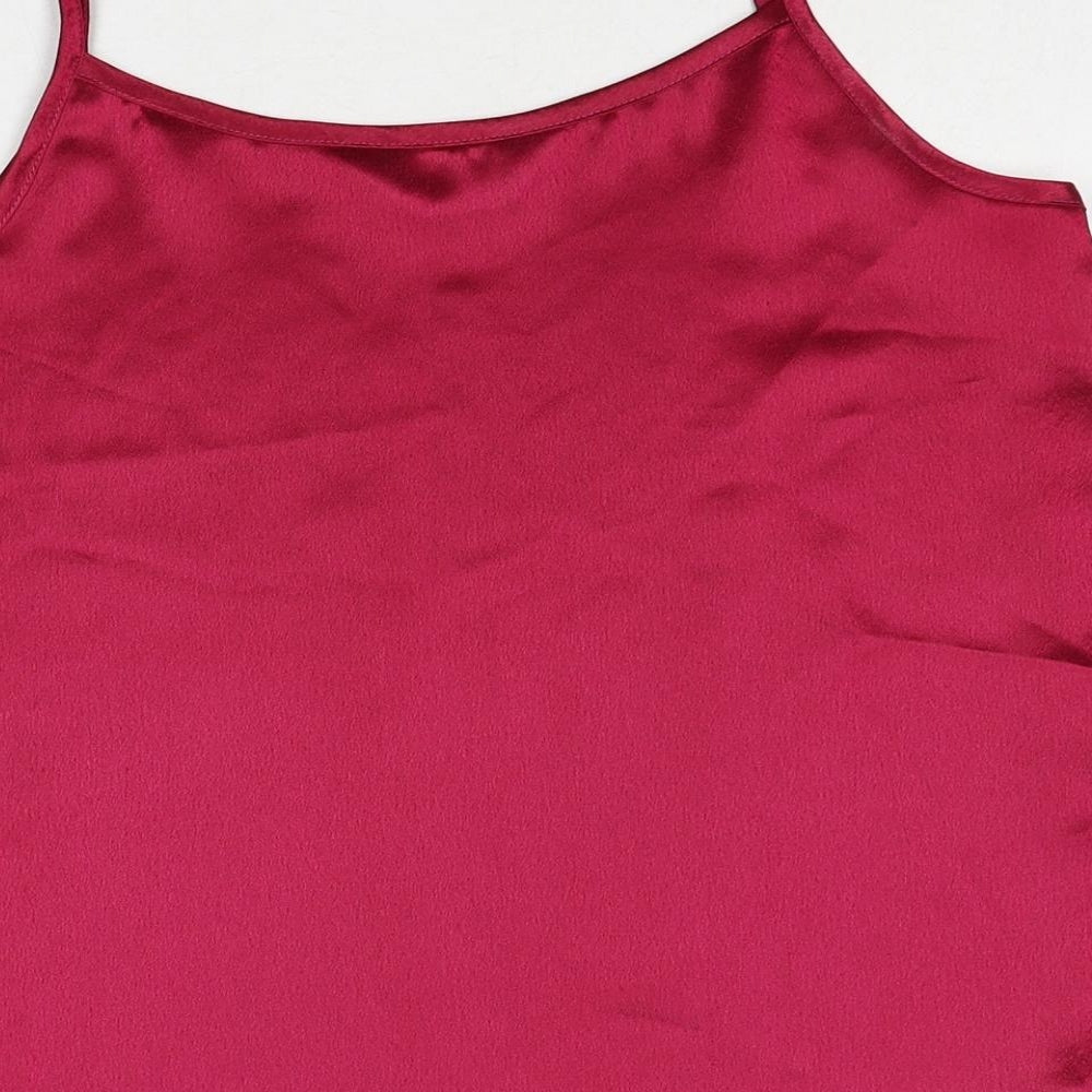 Choices Womens Purple Polyester Camisole Tank Size 12 Round Neck