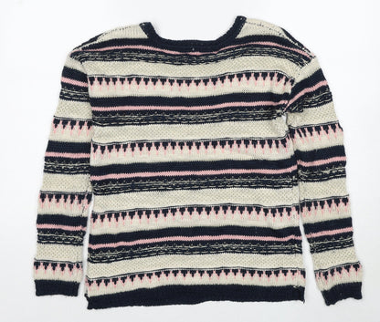 Womens UK Size M Springfield Multicoloured Pullover Jumper