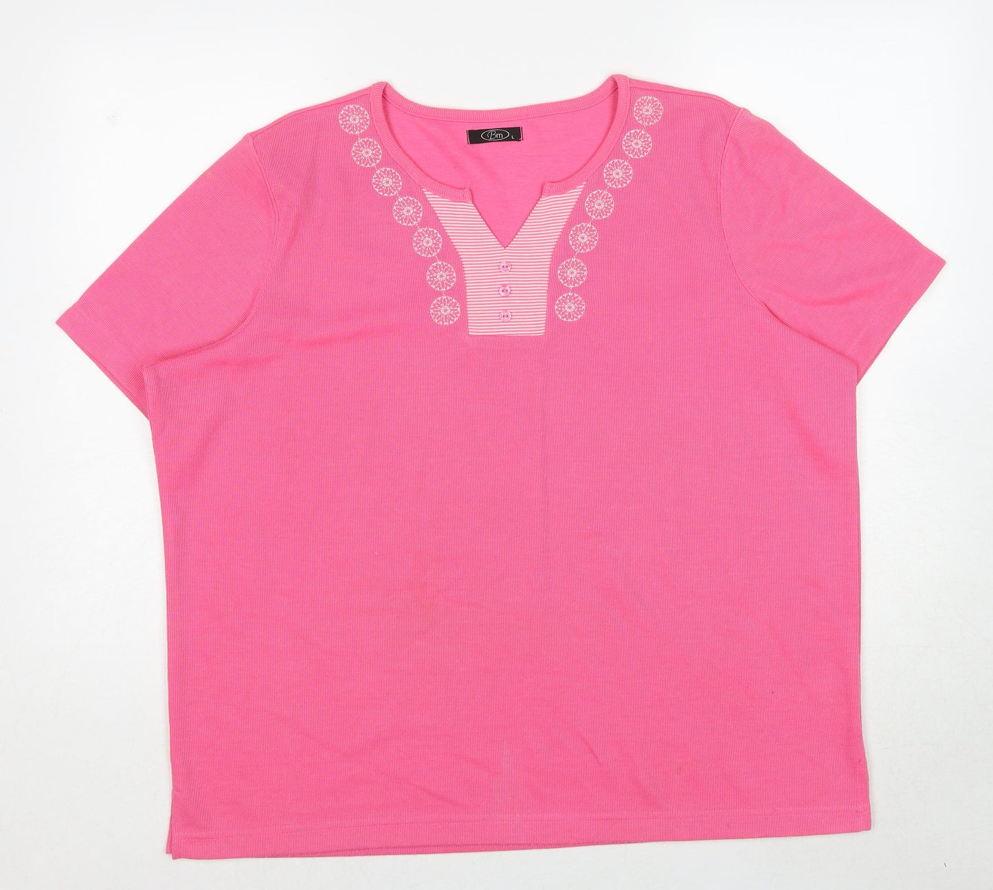 Womens UK Size L Bonmarché Pink Pullover Jumper