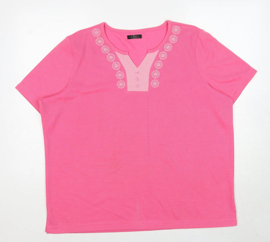 Womens UK Size L Bonmarché Pink Pullover Jumper