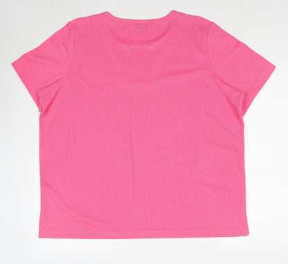 Womens UK Size L Bonmarché Pink Pullover Jumper
