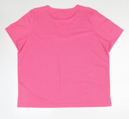 Womens UK Size L Bonmarché Pink Pullover Jumper