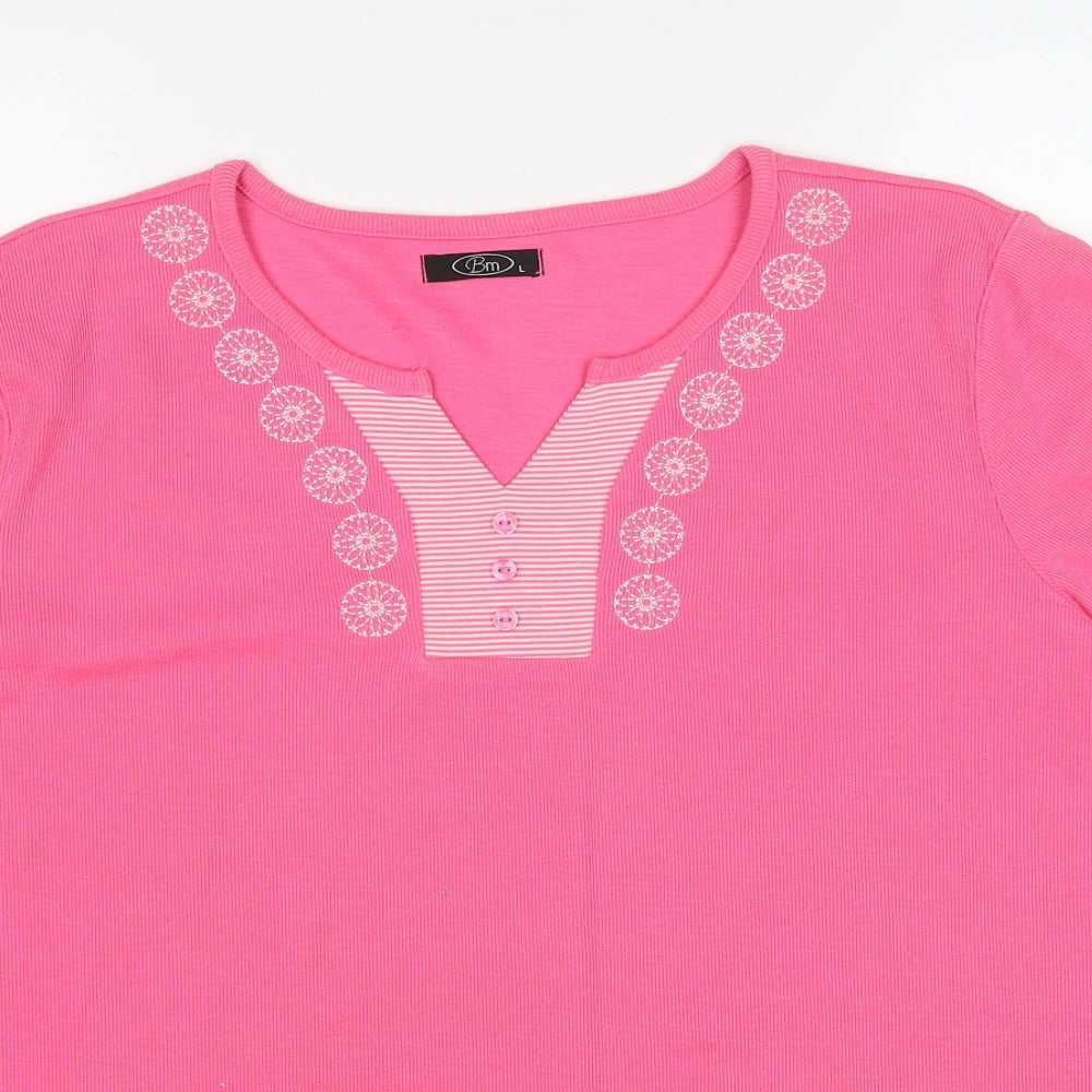 Womens UK Size L Bonmarché Pink Pullover Jumper