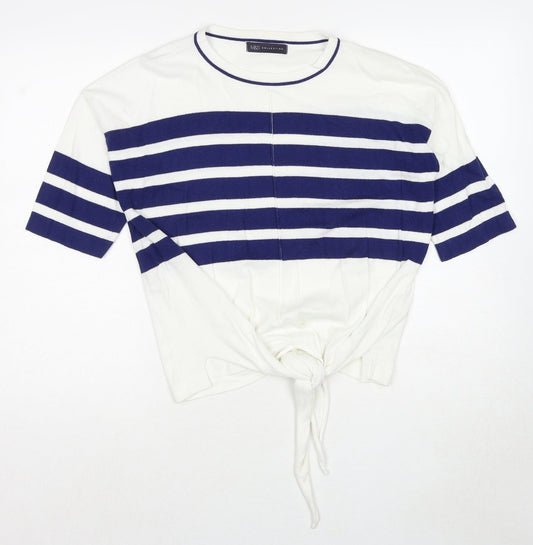Womens UK Size S Marks and Spencer White Pullover Jumper