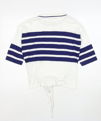 Womens UK Size S Marks and Spencer White Pullover Jumper