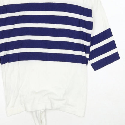 Womens UK Size S Marks and Spencer White Pullover Jumper