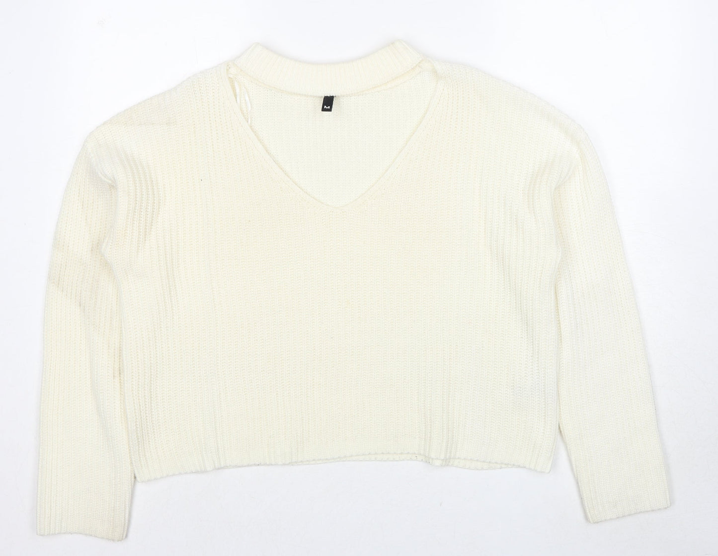 Womens UK Size M Divided by H&M Ivory Pullover Jumper