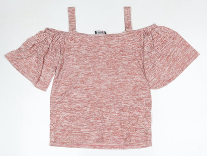 Womens UK Size S Klass Red Basic Blouse