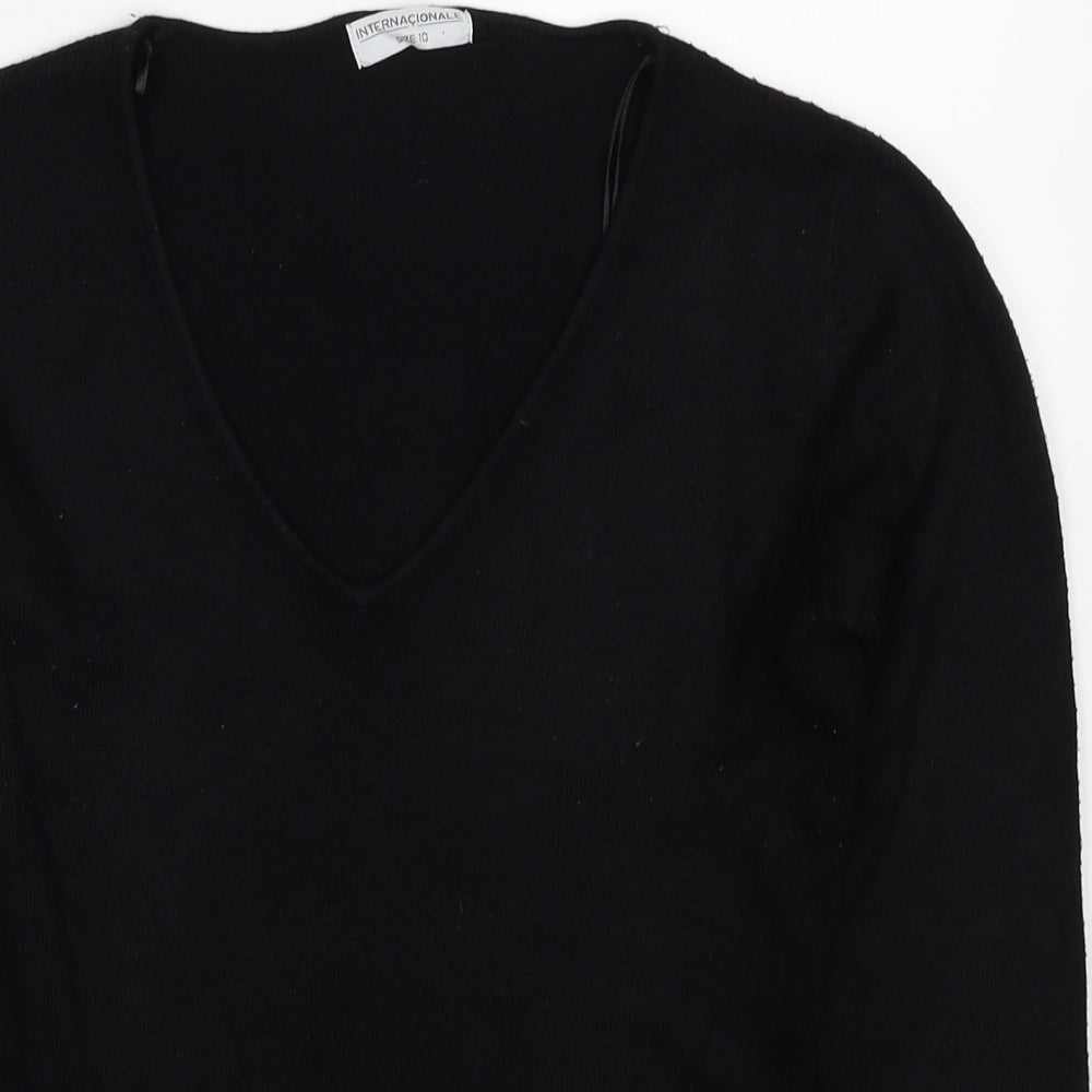 Womens UK Size 10 Internacionale Black Pullover Jumper