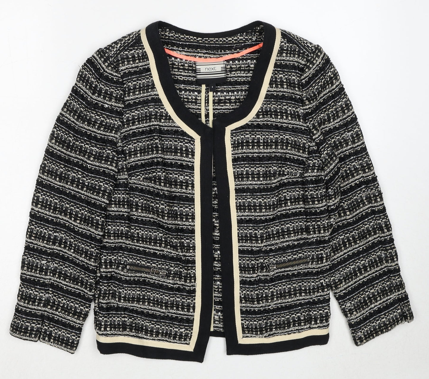 Womens UK Size 8 NEXT Black Cardigan Jumper