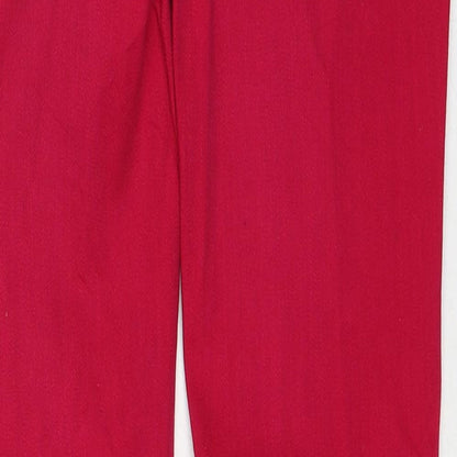 Crash One Girls Pink Cotton Skinny Jeans Size 12-13 Years Regular Zip