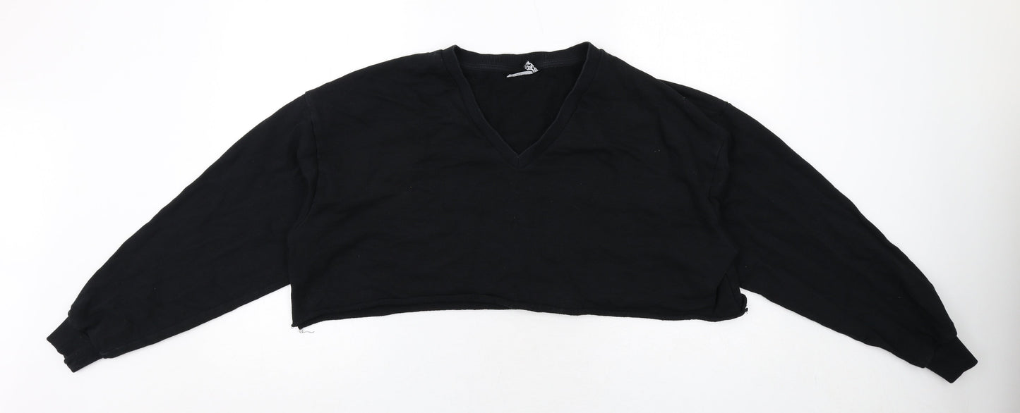 Womens UK Size 6 ASOS Black Pullover Sweatshirt
